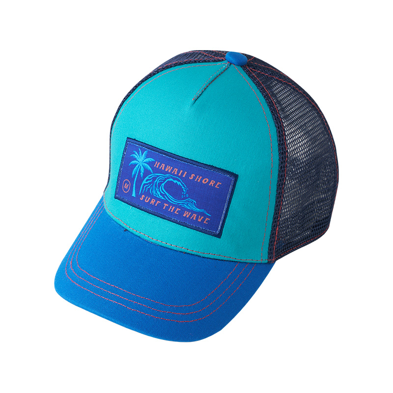 Gorra de camionero ajustable con malla de surf Hawaii
